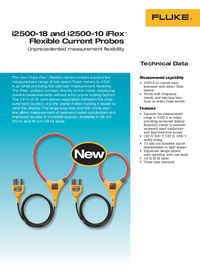 Thumbnail of document Data Sheet - i2500 iFlex Flexible Current Probes